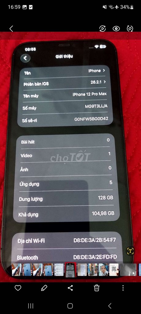 iPhone 12 Pro Max 128GB Xanh. Mua bán Điện thoại tại Huyện Tiên Du Bắc Ninh được đăng bởi Cao Minh hình 1