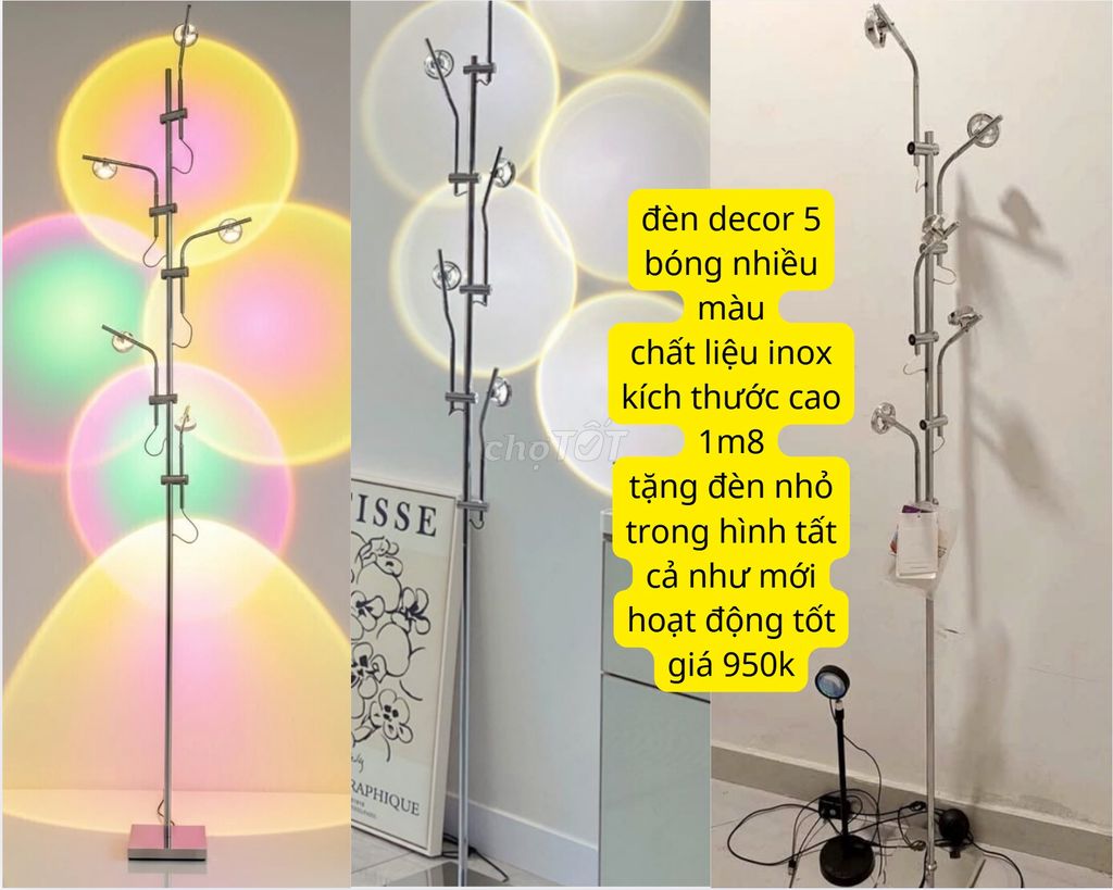 Đèn trang trí Inox 1m8 5 bóng. Mua bán Đèn tại Quận Gò Vấp Tp Hồ Chí Minh được đăng bởi yen hình 1