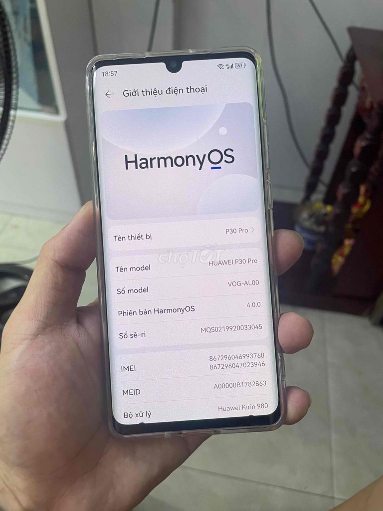 Huawei P30 Pro 128GB Bán hoặc giao lưu. Mua bán Điện thoại tại Quận Gò Vấp Tp Hồ Chí Minh được đăng bởi Thái Homg hình 1