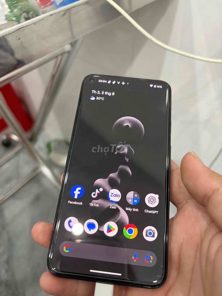 Google Pixel 5 Đen. Mua bán Điện thoại tại Huyện Đức Hòa Long An được đăng bởi Trần lâm  hình 1