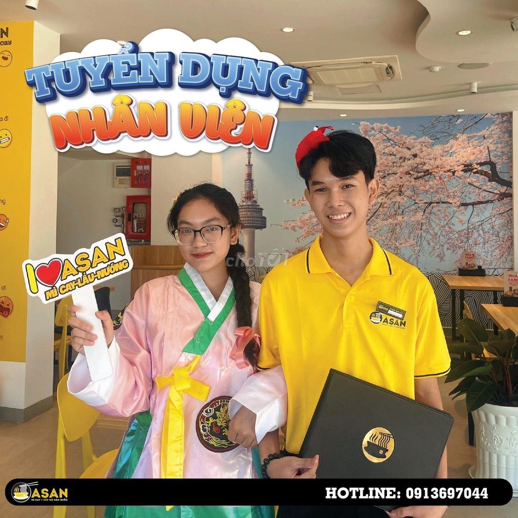 Nhân viên phục vụ Mì Cay HAGU Quận 8 (khai trương). Việc làm tại Quận 8 Tp Hồ Chí Minh được đăng bởi MÌ CAY ASAN hình 2