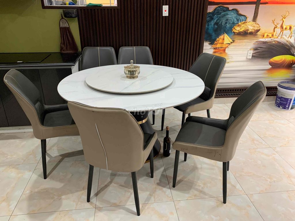 Bộ bàn ăn 6 ghế mặt đá. Mua bán Bàn ghế tại Quận Lê Chân Hải Phòng được đăng bởi Hoàng hình 1