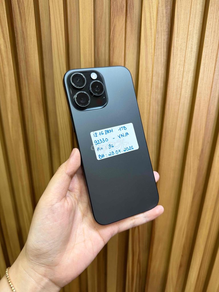 iPhone 16 Pro Max 1TB Đen bản VN. Mua bán Điện thoại tại Quận 10 Tp Hồ Chí Minh được đăng bởi Đăng Sơn Store hình 1