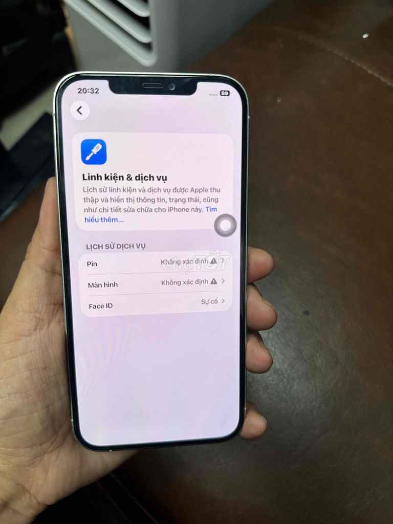 Apple iPhone 12 Pro Max Bạc bản 128G Đã dùng. Mua bán Điện thoại tại Huyện Gia Lâm Hà Nội được đăng bởi Tùng Anh hình 1