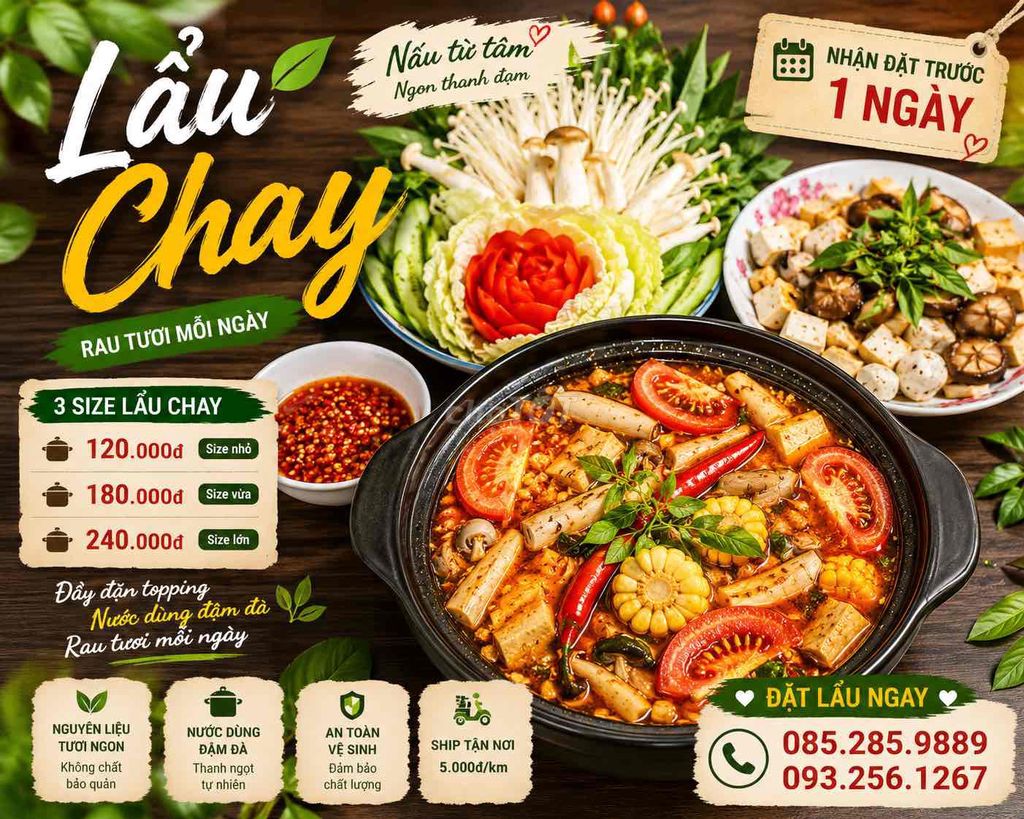 Lẩu chay Nguyên liệu tươi ngon Nước dùng đậm đà. Mua bán Đồ ăn, thực phẩm và các loại khác tại Quận 11 Tp Hồ Chí Minh được đăng bởi Quân hình 1