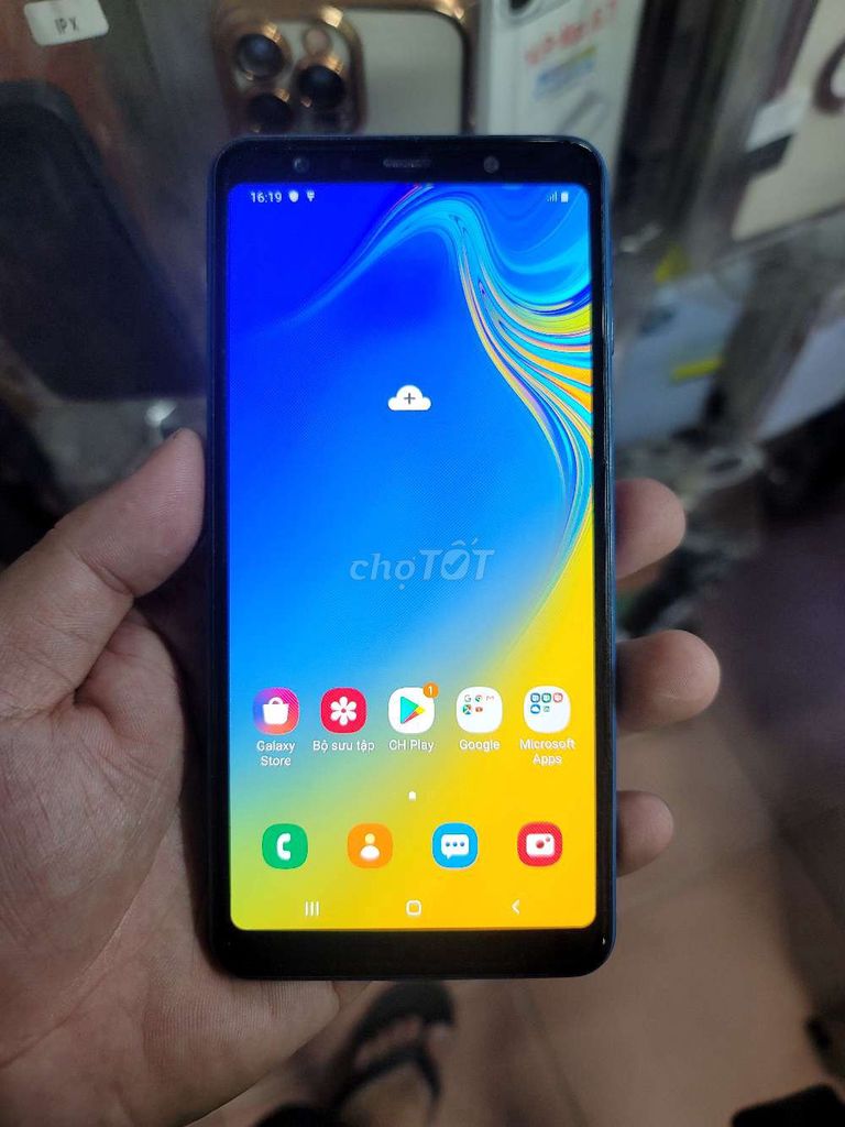 Samsung Galaxy A7 (2018) 64GB Xanh. Mua bán Điện thoại tại Thành phố Nam Định Nam Định được đăng bởi Thắng Nguyễn hình 1