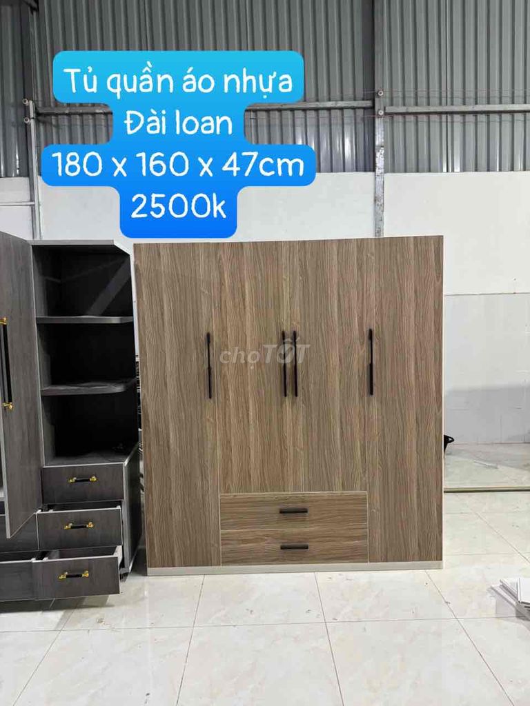 Tủ quần áo nhựa Đài Loan vân gỗ. Mua bán Tủ, kệ gia đình tại Quận 12 Tp Hồ Chí Minh được đăng bởi đồ gỗ CN giá xưởng hình 1