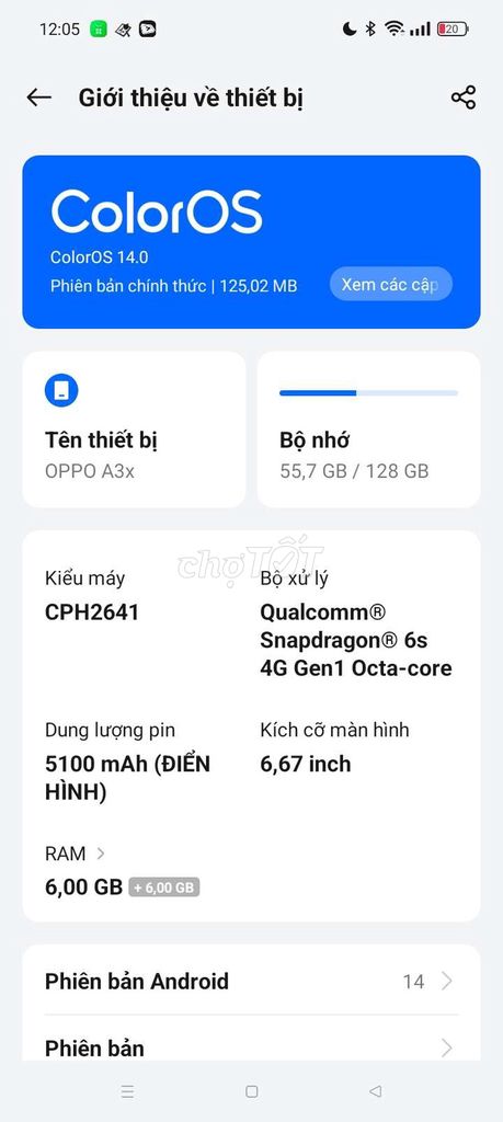 Bán điện thoại OPPO A3x 128GB. Mua bán Điện thoại tại Huyện Tân Châu Tây Ninh được đăng bởi Tâm Nguyễn hình 1