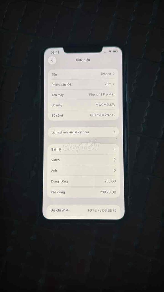 iPhone 11 Pro Max 256GB Vàng kim. Mua bán Điện thoại tại Huyện Châu Thành Tiền Giang được đăng bởi Tên chưa cung cấp hình 1