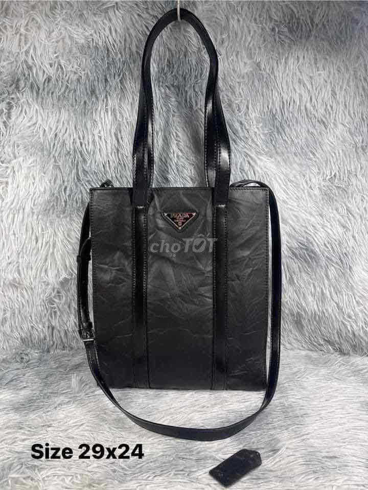 Đeo chéo đeo vai PRADA size 29x24 da b.ê