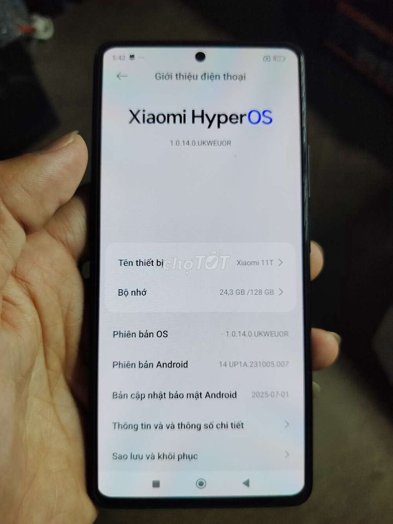 Xiaomi 11T 8GB/128GB Đen. Mua bán Điện thoại tại Thành phố Thủ Đức Tp Hồ Chí Minh được đăng bởi nguoi vo danh hình 1