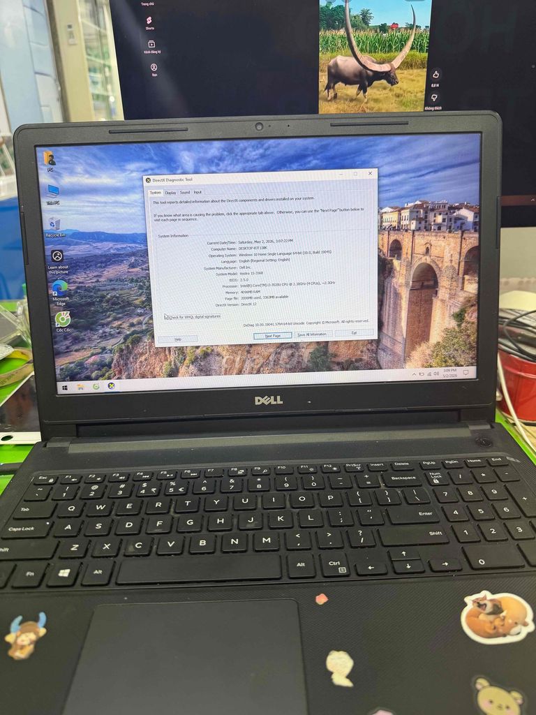 Dell Vostr***0U 15.6 inch 4GB/256g. Mua bán Laptop tại Quận 10 Tp Hồ Chí Minh được đăng bởi lieu minh bang hình 1