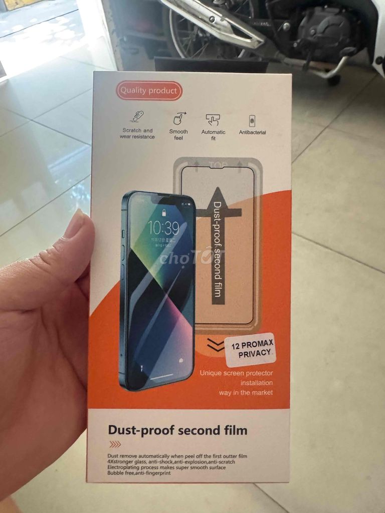 Kính cường lực iPhone 12 Pro Max. Mua bán Phụ kiện (Màn hình, Chuột...) tại Quận 8 Tp Hồ Chí Minh được đăng bởi ADann hình 1