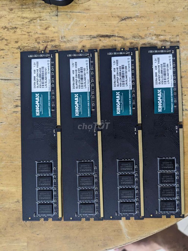 RAM Kingmax KM-LD4-2666-4GS DDR4 4GB. Mua bán Linh kiện (RAM, Card...) tại Huyện Long Thành Đồng Nai được đăng bởi Bber hình 1