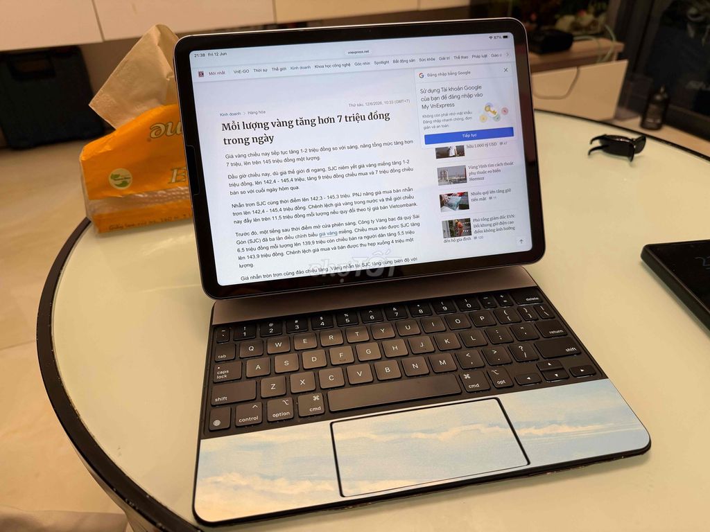 iPad Air M2 11 inches 5G 128GB + Magic keyboard. Mua bán Máy tính bảng tại Quận Bình Thạnh Tp Hồ Chí Minh được đăng bởi Phạm Đức Anh Tuấn hình 1