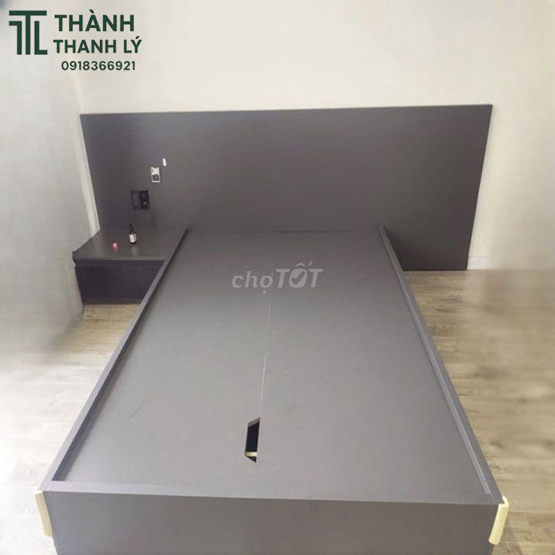 Giường Ngủ 1m2 Gỗ Kèm Tấm Chân Đầu Lớn Mới 90%. Mua bán Giường, chăn ga gối nệm tại Quận 12 Tp Hồ Chí Minh được đăng bởi Thành Thanh Lý  hình 1