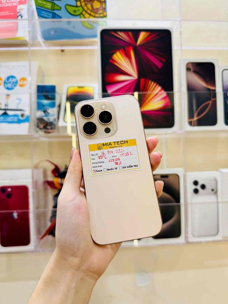 iPhone 16 Pro 128GB Vàng 98,5%. Mua bán Điện thoại tại Quận Ba Đình Hà Nội được đăng bởi Huy Trần hình 1