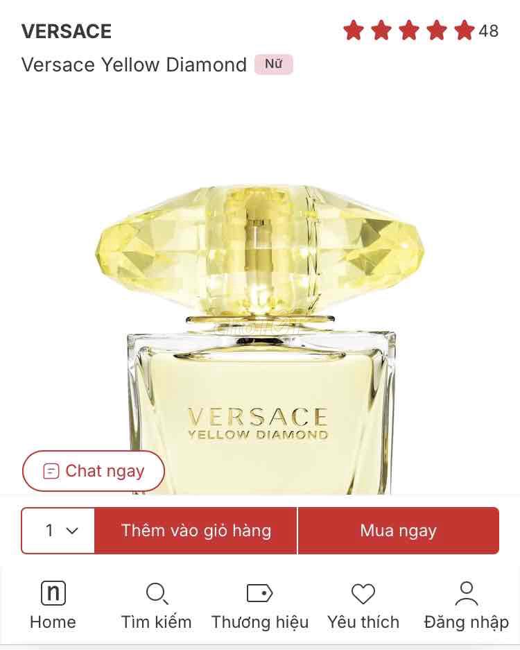 Nước hoa Versace Yellow Diamond 90ml