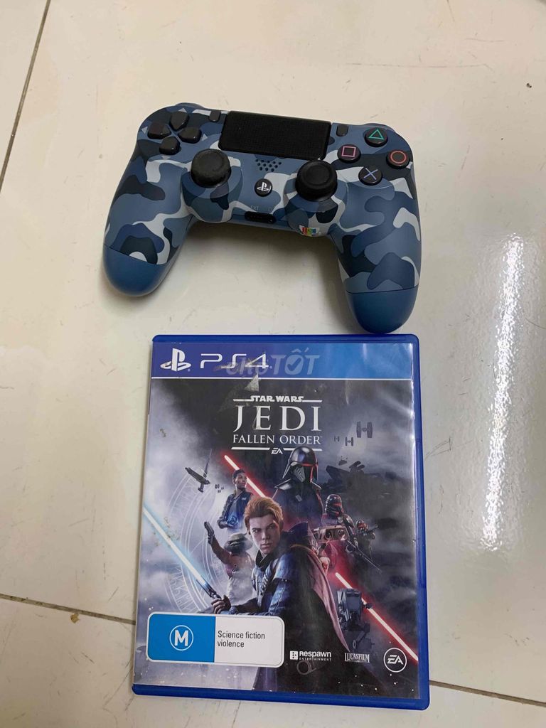 Bán tay cầm ps4 zin camon và đĩa game