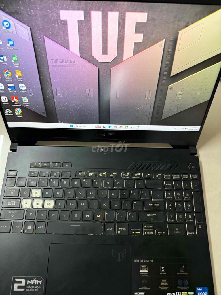 TUF Dash F15 I5-12450H RtX3050 Màn đốm liệt 5 phím. Mua bán Laptop tại Quận Gò Vấp Tp Hồ Chí Minh được đăng bởi VũHùng hình 1