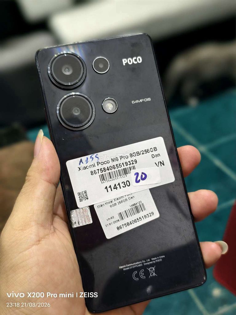 Xiaomi Poco M6 Pro 256GB Đen. Mua bán Điện thoại tại Quận Tân Bình Tp Hồ Chí Minh được đăng bởi Táo Bán Lổ hình 1