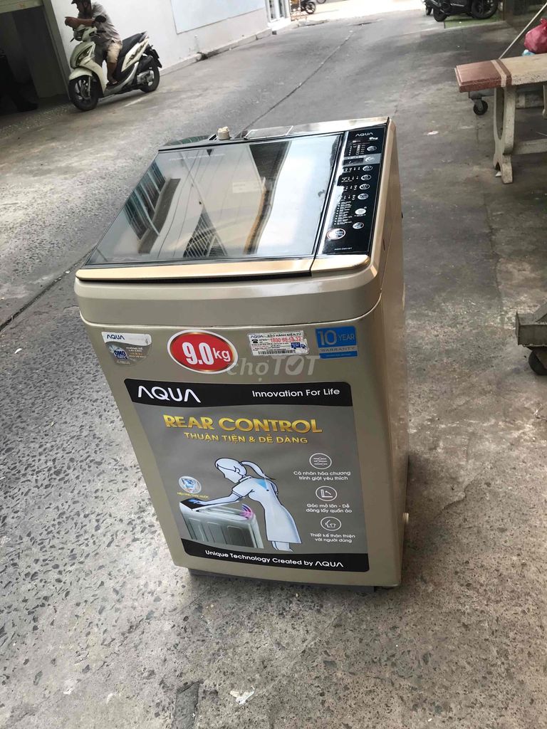 Máy giặt Aqua Inverter 9kg siêu tiết kiệm. Mua bán Máy giặt tại Quận Tân Phú Tp Hồ Chí Minh được đăng bởi Hương thảo hình 1