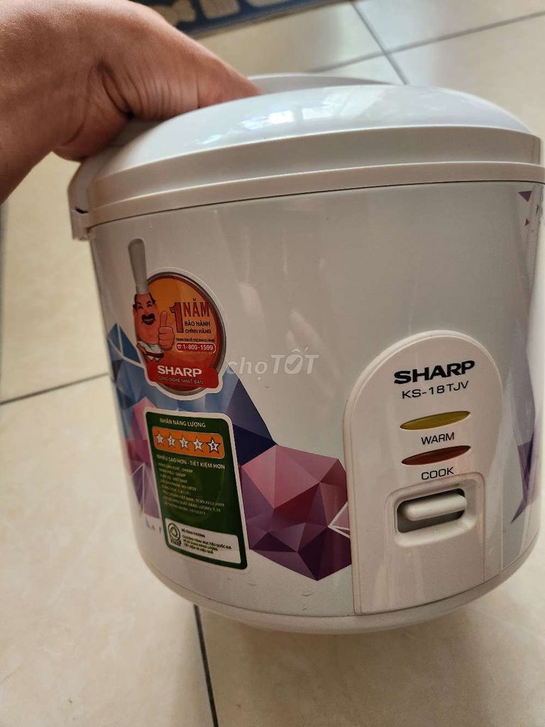 Nồi cơm điện Sharp KS-18TJV Trắng. Mua bán Bếp, lò, đồ điện nhà bếp tại Quận Bắc Từ Liêm Hà Nội được đăng bởi Tuấn Hiển  hình 1