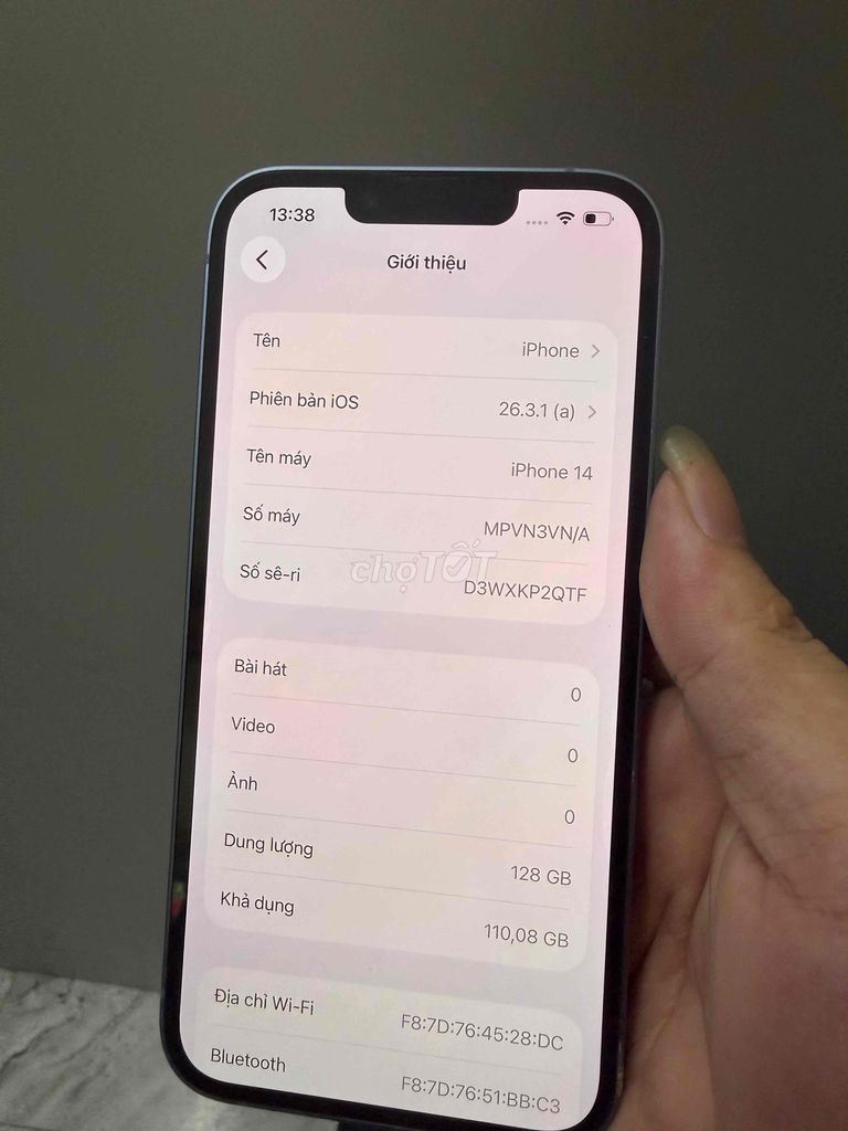 Apple iPhone 14 128GB Xanh. Mua bán Điện thoại tại Thị xã Phú Mỹ Bà Rịa - Vũng Tàu được đăng bởi nguyễn duy hình 1