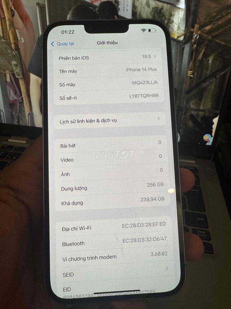 iPhone 14 Plus 256GB Pin 83 Full Chức Năng Có Fix. Mua bán Điện thoại tại Quận Hải Châu Đà Nẵng được đăng bởi Home Phone hình 1