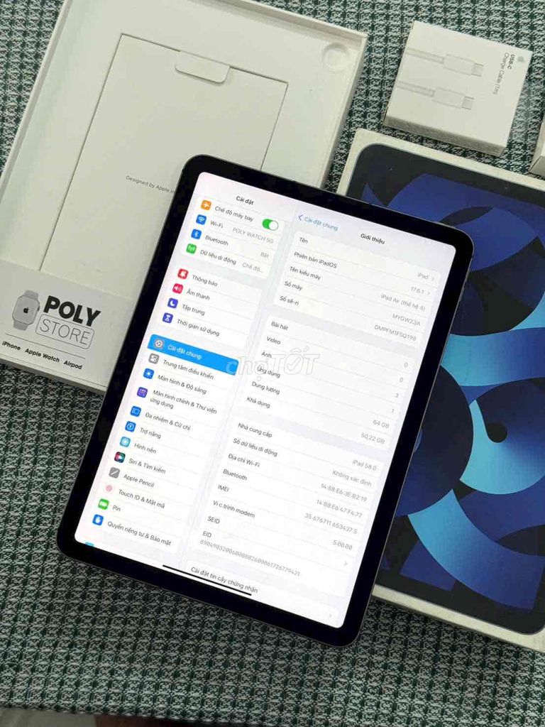 Apple iPad Air 4 64GB Xám 10.9 inch. Mua bán Máy tính bảng tại Quận Bình Tân Tp Hồ Chí Minh được đăng bởi POLY STORE APPLE hình 1