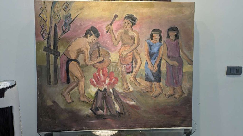 Tranh sơn dầu Vải canvas Phong cảnh. Mua bán Đồ sưu tầm, đồ cổ tại Huyện Hoài Đức Hà Nội được đăng bởi HoanDT Đồng hình 1
