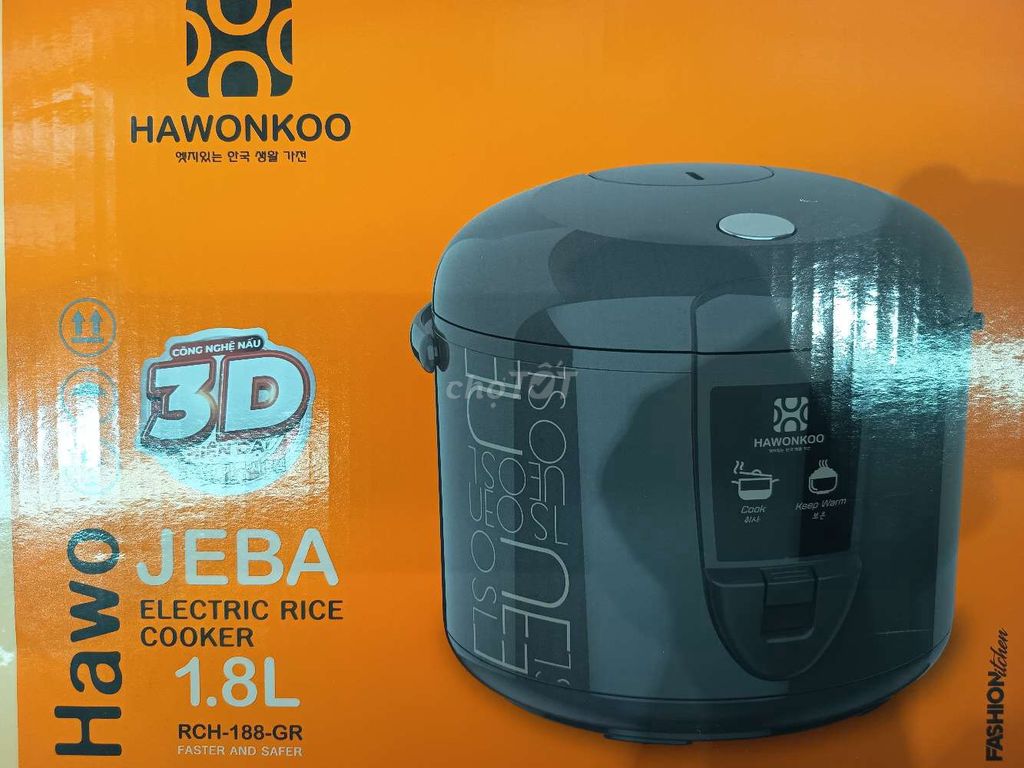 Nồi cơm điện HAWONKOO JEBA RCH-188-GR. Mua bán Bếp, lò, đồ điện nhà bếp tại Huyện Nhà Bè Tp Hồ Chí Minh được đăng bởi tèo hình 1