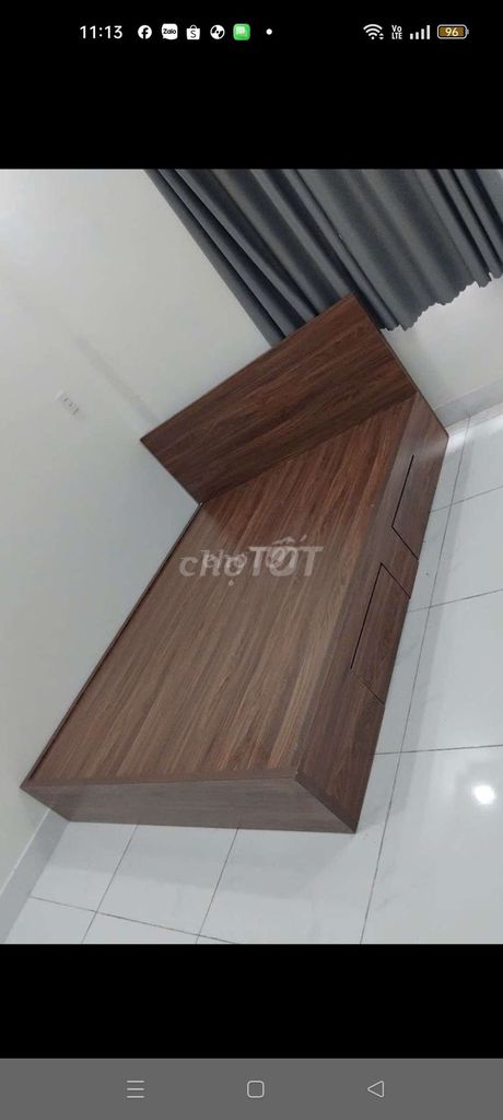 Giường Gỗ MDF Nâu trownn9. Mua bán Giường, chăn ga gối nệm tại Thị xã Bến Cát Bình Dương được đăng bởi Mỹ hà hình 1