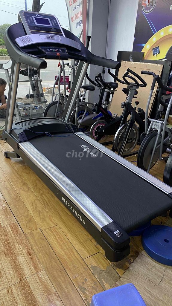 Máy chạy bộ Elipsport Athena AC Đen chuyên chạy
