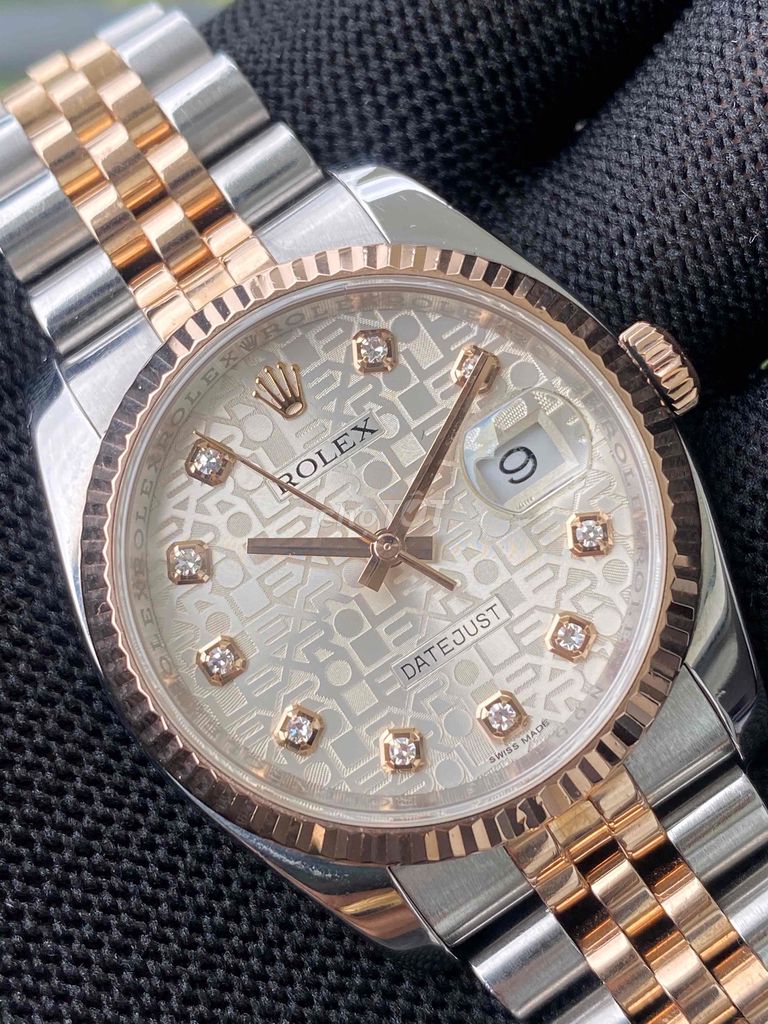 Bán em Rolex Date Just Demi 116231 số seri loạn.