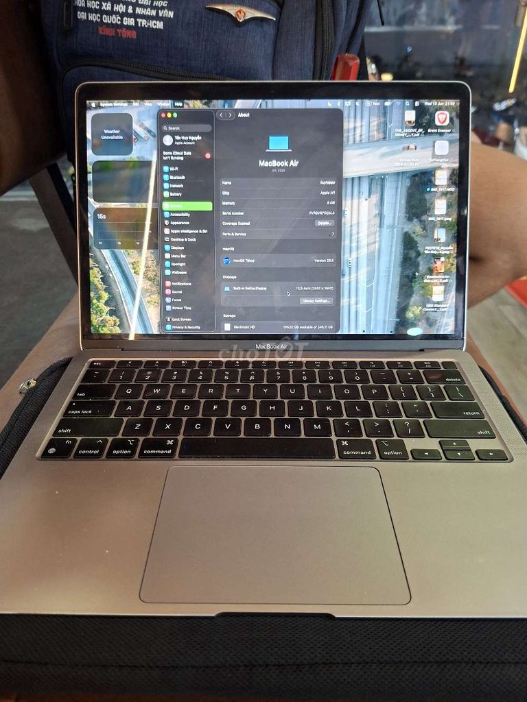 Apple MacBook Air M1 8GB/256GB Bạc. Mua bán Laptop tại Quận Tân Phú Tp Hồ Chí Minh được đăng bởi Nguyễn Tấn Huy hình 1