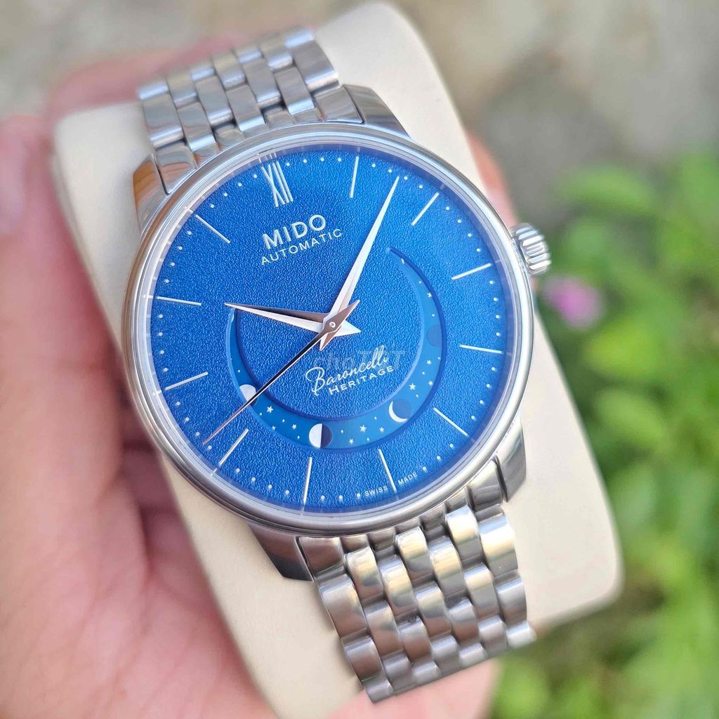 Mido Baroncelli Smiling Moon Gent Bạc 39mm. Mua bán Đồng hồ tại Quận Gò Vấp Tp Hồ Chí Minh được đăng bởi nguyên hình 1