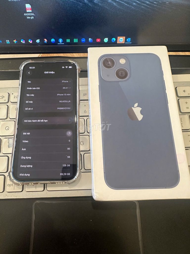 Apple iPhone 13 mini 128GB Xanh. Mua bán Điện thoại tại Quận 4 Tp Hồ Chí Minh được đăng bởi Robert hình 1