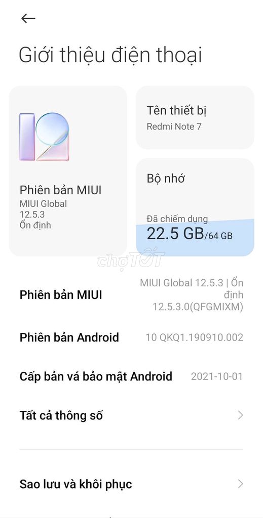 redmi note 7(có giao lưu). Mua bán Điện thoại tại Huyện Lạc Thủy Hòa Bình được đăng bởi Amongusimposterboomb hình 1
