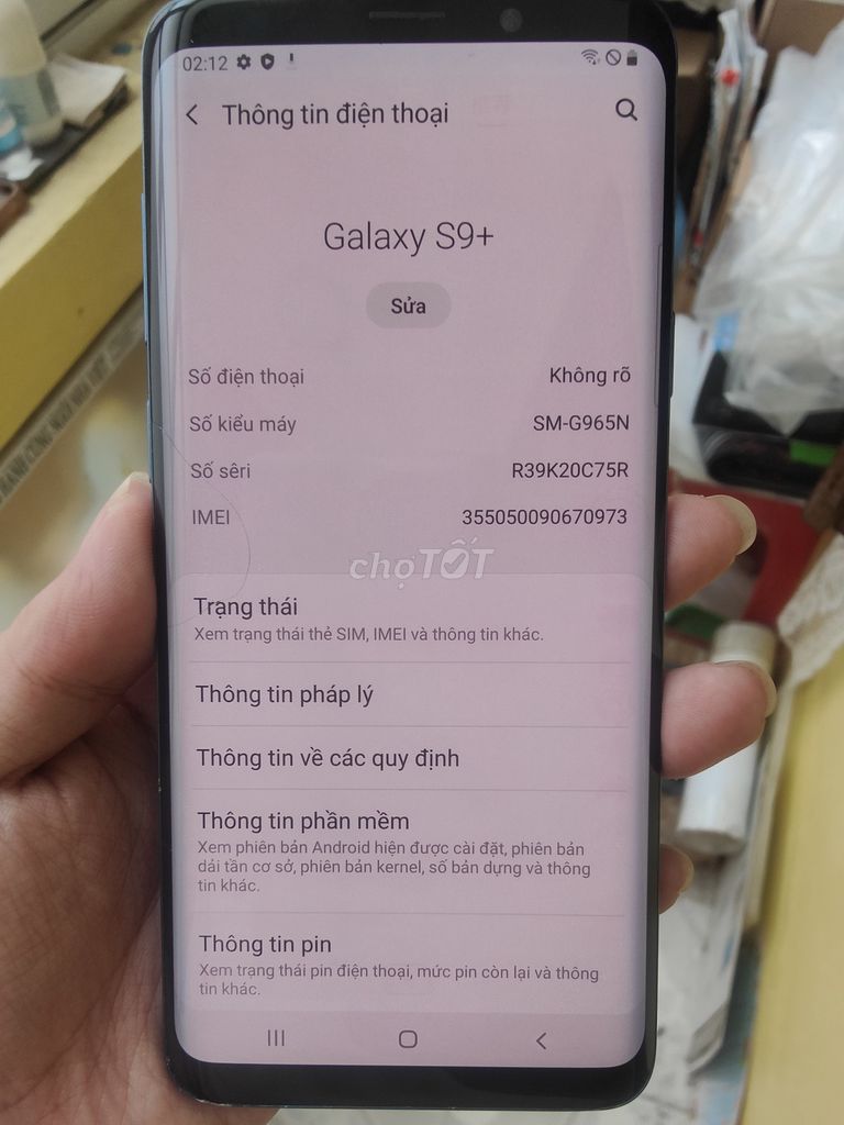 Samsung Galaxy S9+ 256GB. Mua bán Điện thoại tại Quận Đống Đa Hà Nội được đăng bởi Hiếu hình 1
