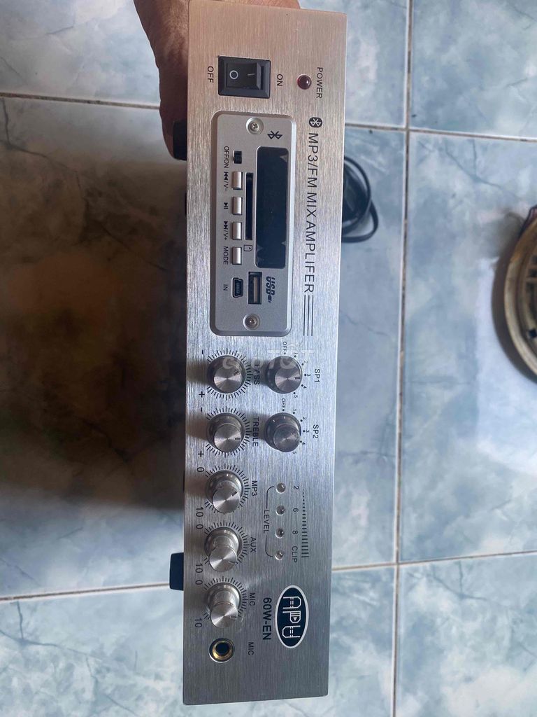 Ampli APU 60W-EN Bluetooth USB Bạc (Ampli âm trần). Mua bán Tivi, Âm thanh tại Quận 8 Tp Hồ Chí Minh được đăng bởi Toan hình 1