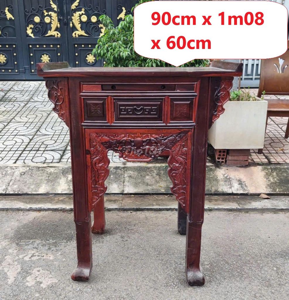 Bàn thờ gỗ Muồng cao cấp,bàn thờ Gia Tiên cao cấp. Mua bán Nội thất, đồ gia dụng khác tại Quận 12 Tp Hồ Chí Minh được đăng bởi Thanh lý Nội thất giá sỉ hình 1