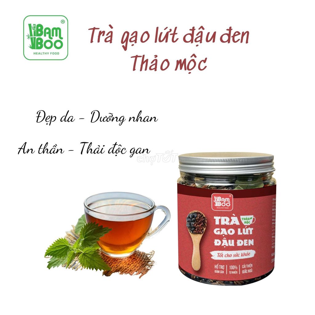 Hãy thử ngay TRÀ GẠO LỨT ĐẬU ĐEN VỊ THẢO MỘC