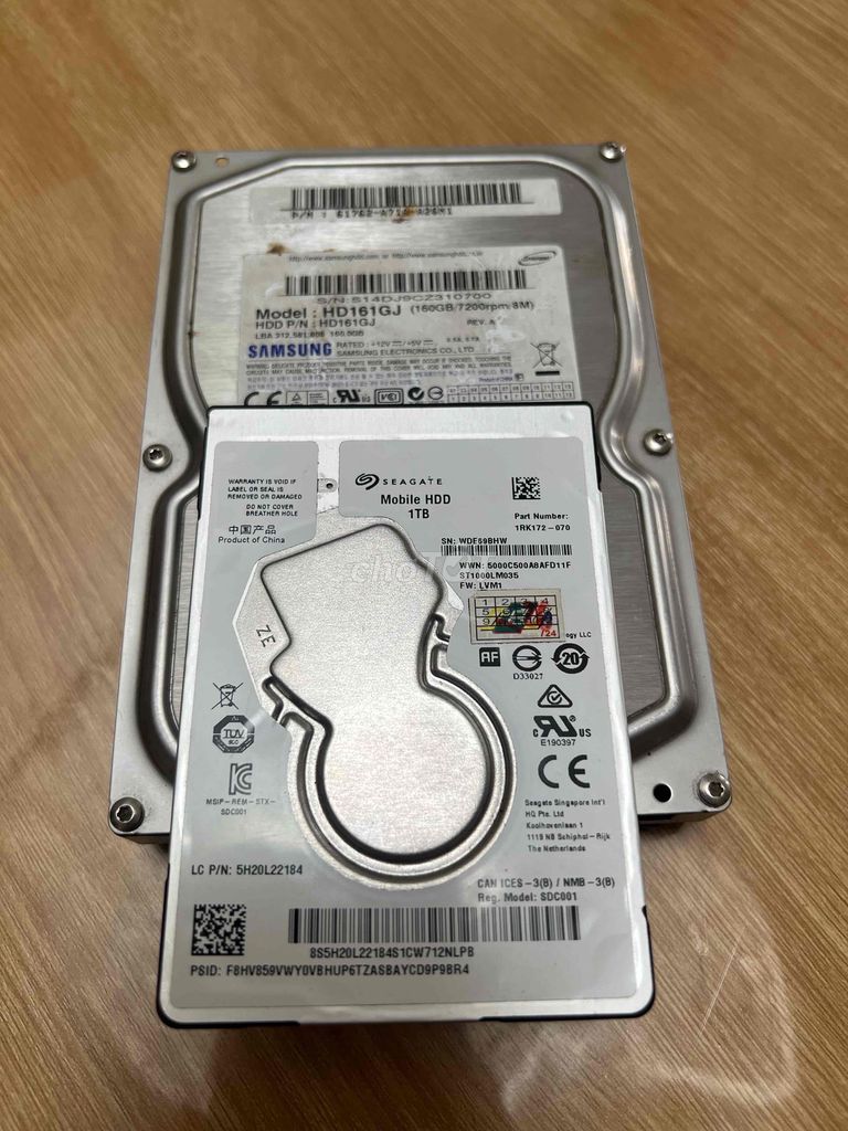 Ổ cứng HDD Seagate 1TB, Samsung 160Gb. Mua bán Linh kiện (RAM, Card...) tại Huyện Xuân Trường Nam Định được đăng bởi Mr Vu hình 1
