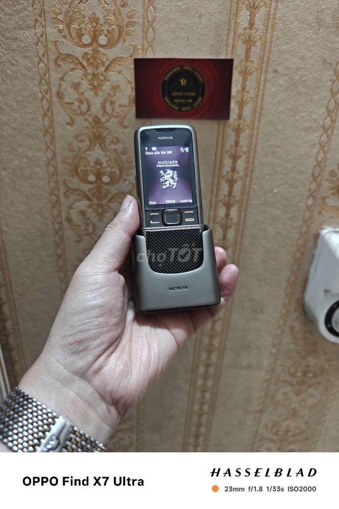 Nokia 8800e Carbon 4GB Xám zin chất. Mua bán Điện thoại tại Huyện Hoài Đức Hà Nội được đăng bởi Trần Đình Vinh hình 1