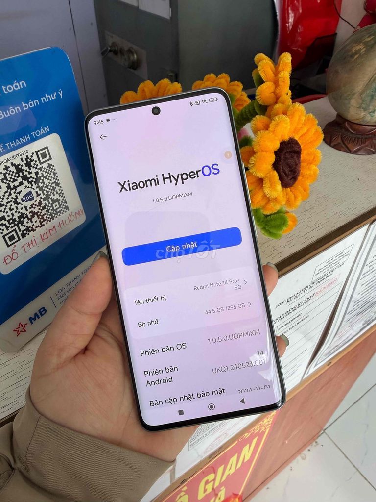 Xiaomi Redmi Note 14 Pro+ 256GB Xanh. Mua bán Điện thoại tại Huyện Bình Chánh Tp Hồ Chí Minh được đăng bởi Kim huong hình 1