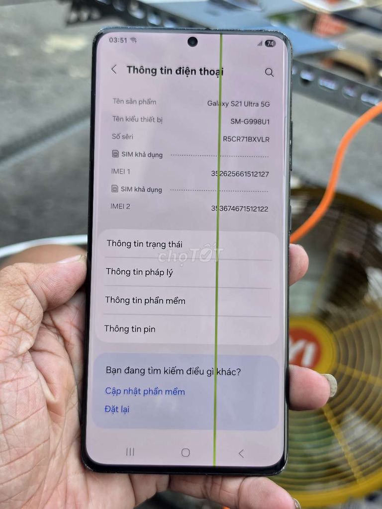 Galaxy S21 Ultra 5G 128GB đẹp 98%  giá rẻ . Mua bán Điện thoại tại Quận 8 Tp Hồ Chí Minh được đăng bởi Thiên Hòa mobile  hình 1