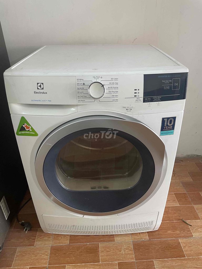 Máy sấy Electrolux 8kg inverter đẹp mới. Mua bán Máy giặt tại Quận 7 Tp Hồ Chí Minh được đăng bởi Thuyvi hình 1