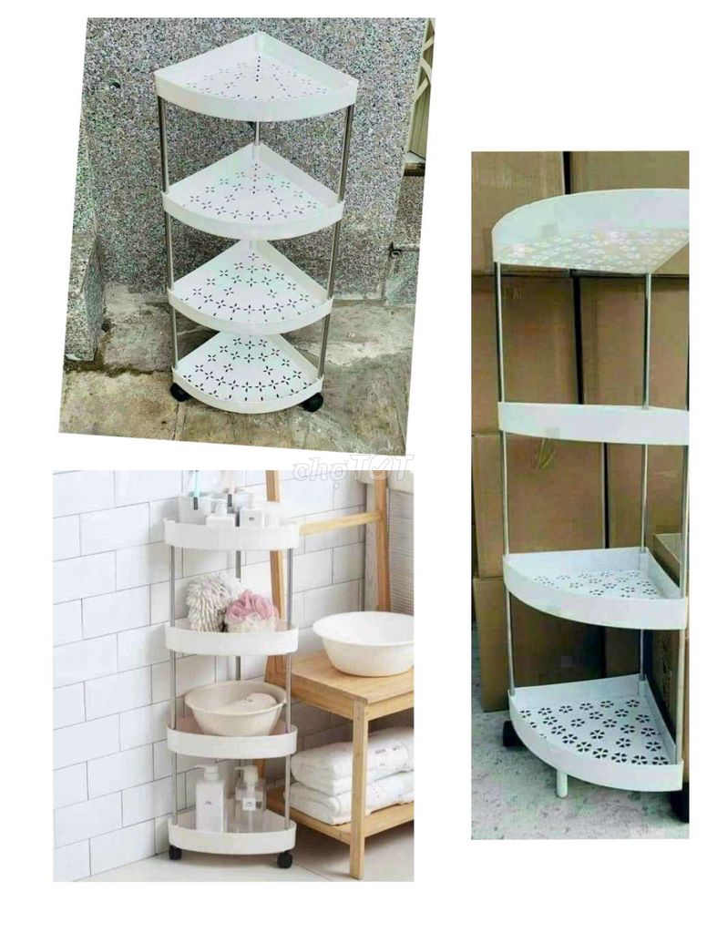 Kệ góc tam giác nhựa để toilet 175k2cái