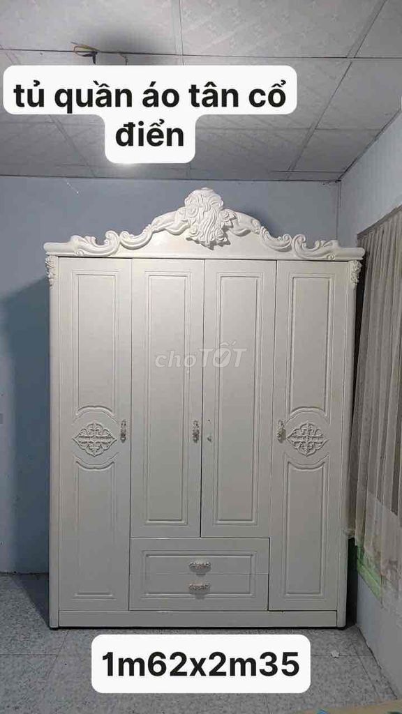 tủ quần áo . tủ quần áo tân cổ điển . tủ áo. Mua bán Tủ, kệ gia đình tại Quận Bình Tân Tp Hồ Chí Minh được đăng bởi DC 268 hình 1